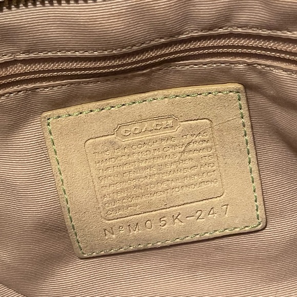 Coach Hampton Pastel Signature Scribble Bag Tote M05K 247 Moderate Wear - Picture 2 of 4